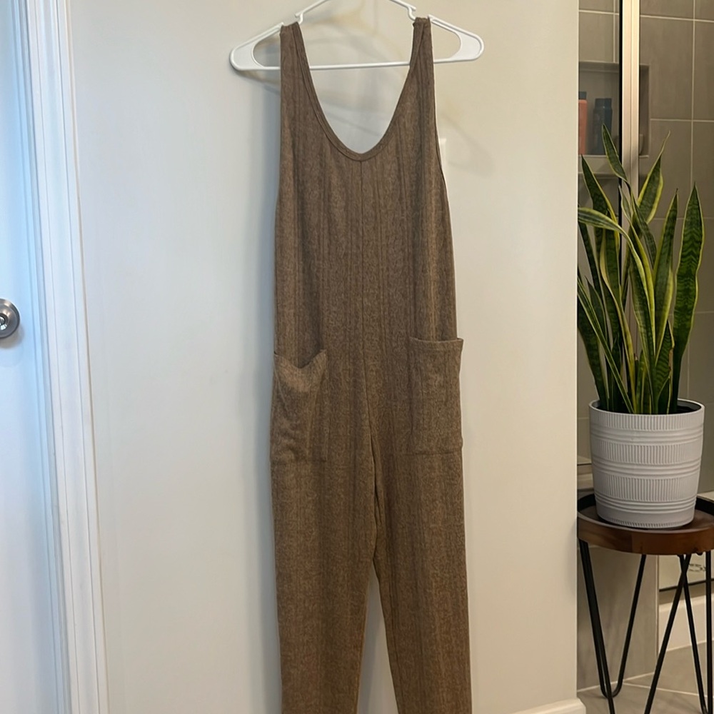 Brown soft jumpsuit